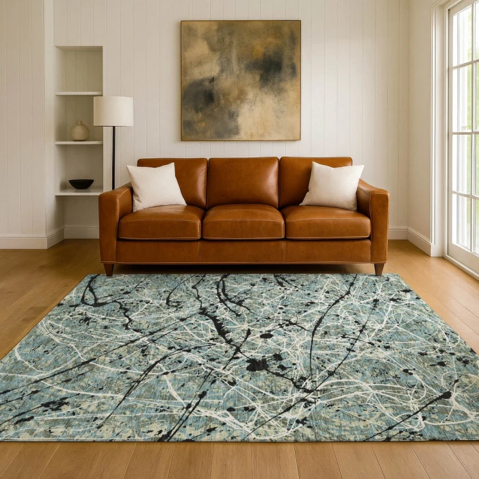 Addison Mayfield Green AMF2389 - 8ft. Round Rug