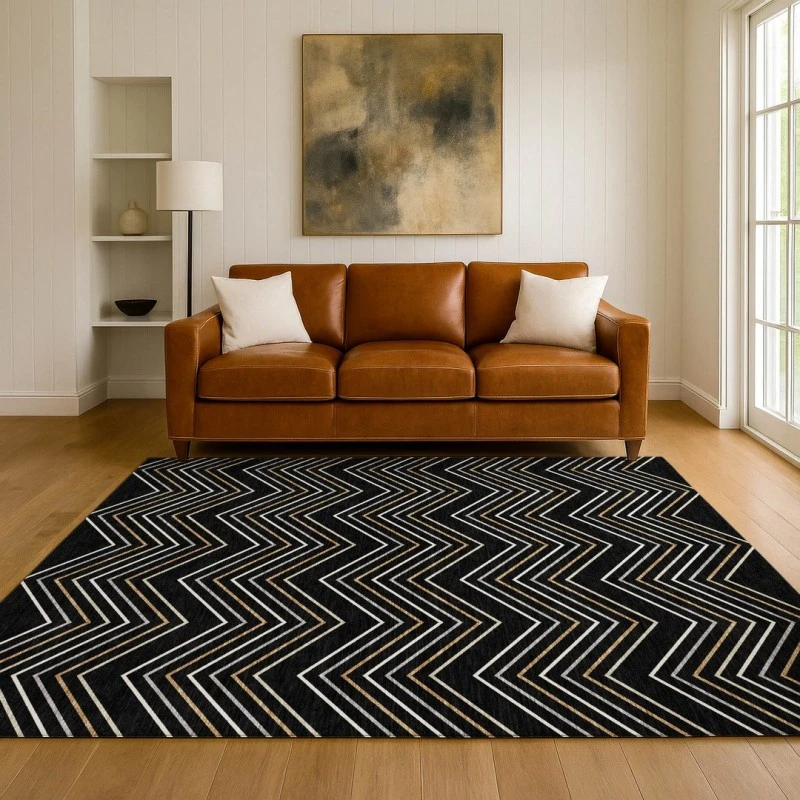Addison Mayfield Black AMF2391 8ft. x 10ft. Rect. Rug