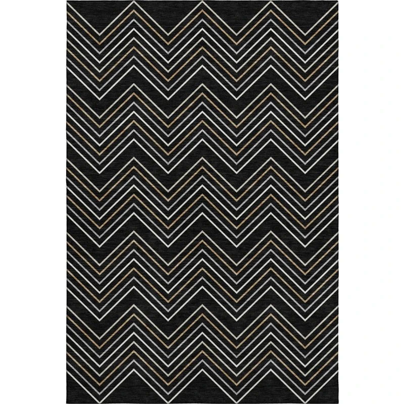 Addison Mayfield Black AMF2391 8ft. x 10ft. Rect. Rug