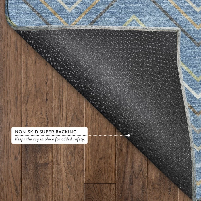 Addison Mayfield Blue AMF2392 - 8ft. Round Rug