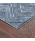 Addison Mayfield Blue AMF2392 - 8ft. Round Rug