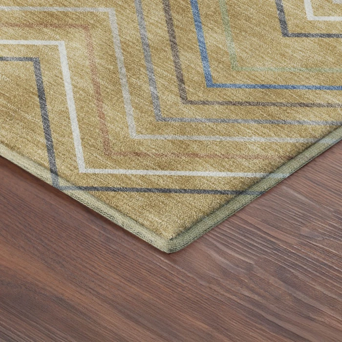 Addison Mayfield Gold AMF2392 - 8ft. Round Rug