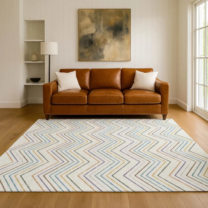 Addison Mayfield Multi AMF2392 - 8ft. Round Rug