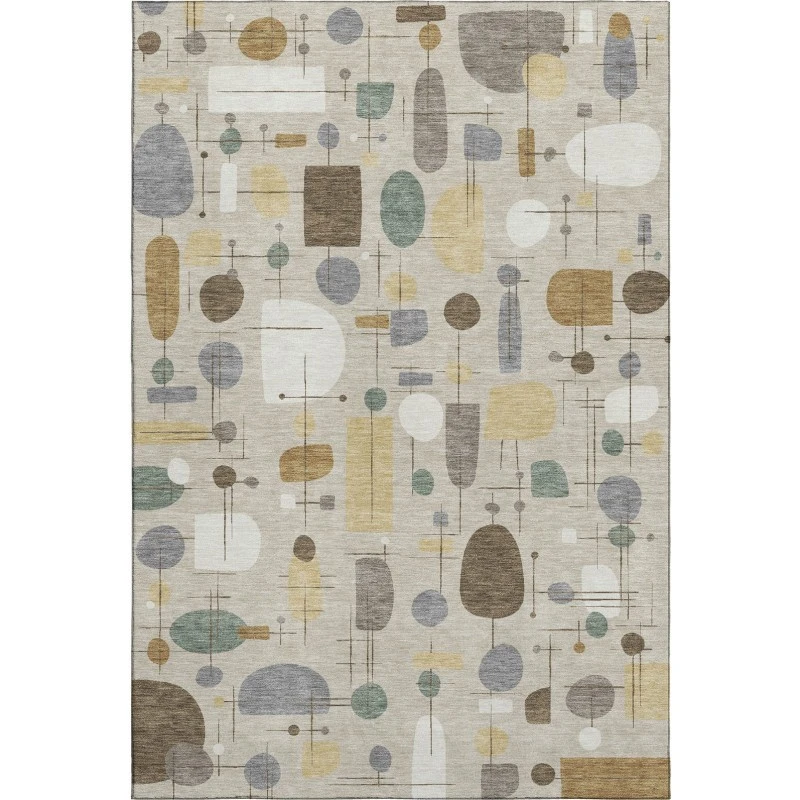 Addison Mayfield Brown AMF2393 - 8ft. Round Rug