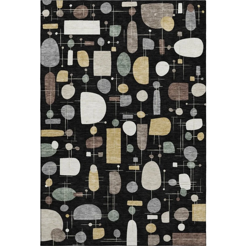 Addison Mayfield Black AMF2393 8ft. x 10ft. Rect. Rug