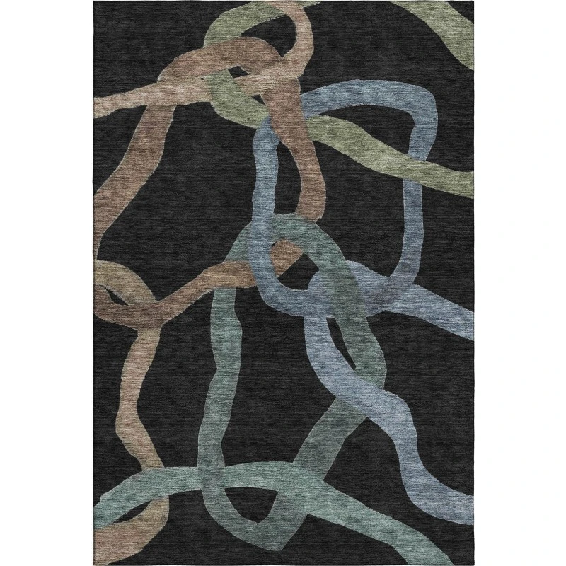 Addison Mayfield Black AMF2394 2ft. 3in. x 7ft. 6in. Rect. Rug