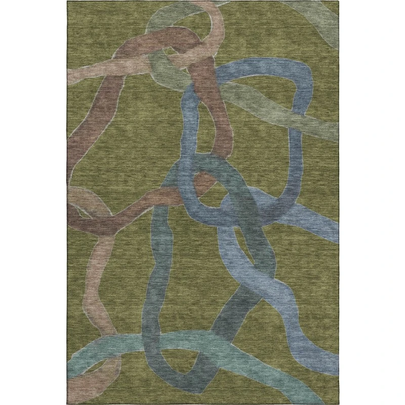Addison Mayfield Green AMF2394 - 8ft. Round Rug
