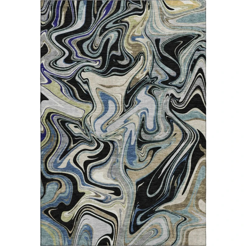 Addison Mayfield Black AMF2395 5ft. x 7ft. 6in. Rect. Rug