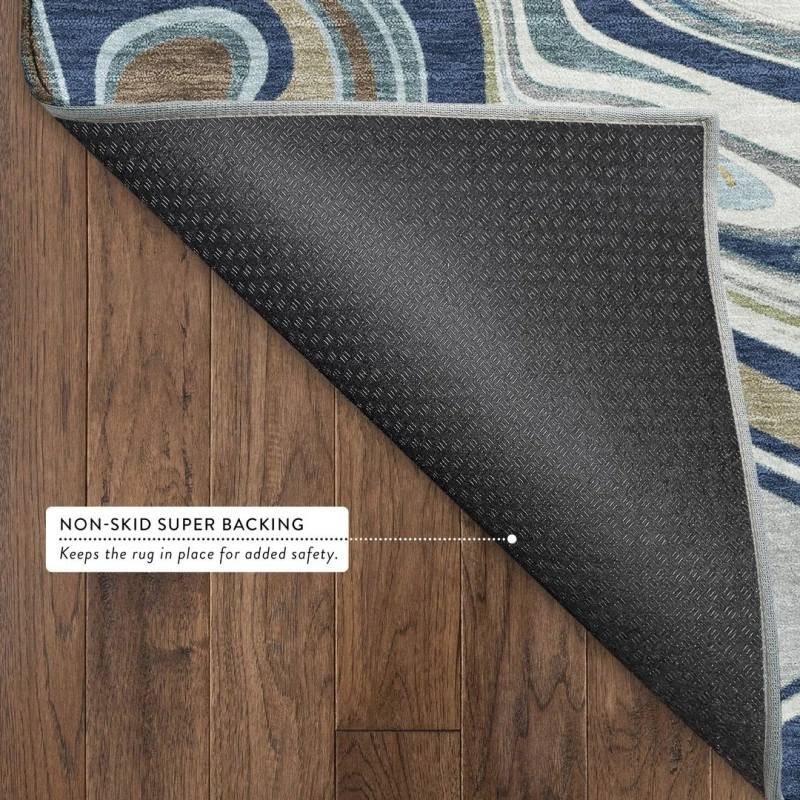 Addison Mayfield Blue AMF2395 - 8ft. Round Rug