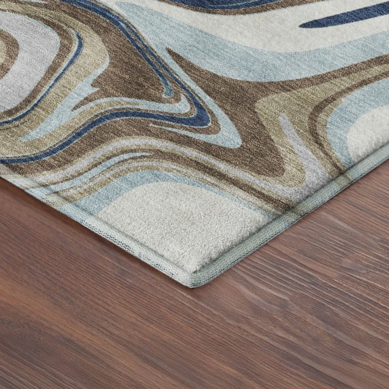 Addison Mayfield Blue AMF2395 - 8ft. Round Rug