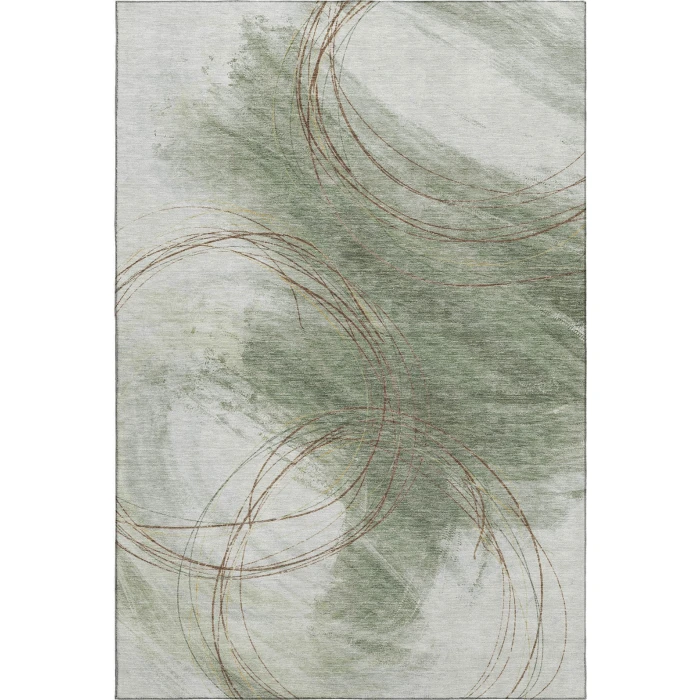 Addison Mayfield Green AMF2396 - 8ft. Round Rug