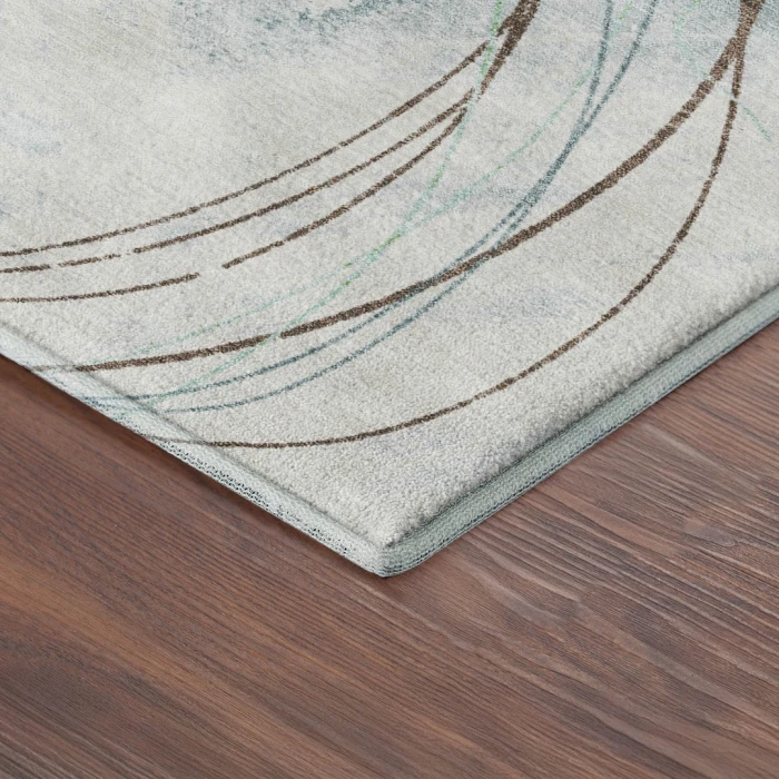 Addison Mayfield Teal AMF2396 - 8ft. Round Rug