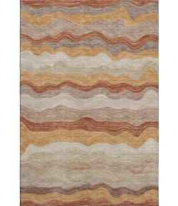 Addison Mayfield Orange AMF2397 - 8ft. Round Rug
