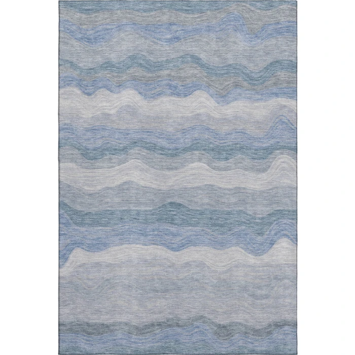 Addison Mayfield Blue AMF2397 - 8ft. Round Rug