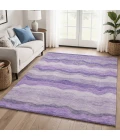 Addison Mayfield Purple AMF2397 - 8ft. Round Rug