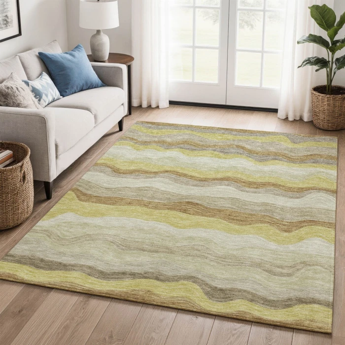 Addison Mayfield Gold AMF2397 9ft. x 12ft. Rect. Rug