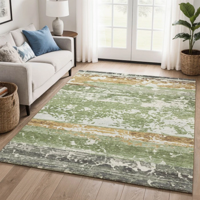 Addison Mayfield Green AMF2398 - 8ft. Round Rug