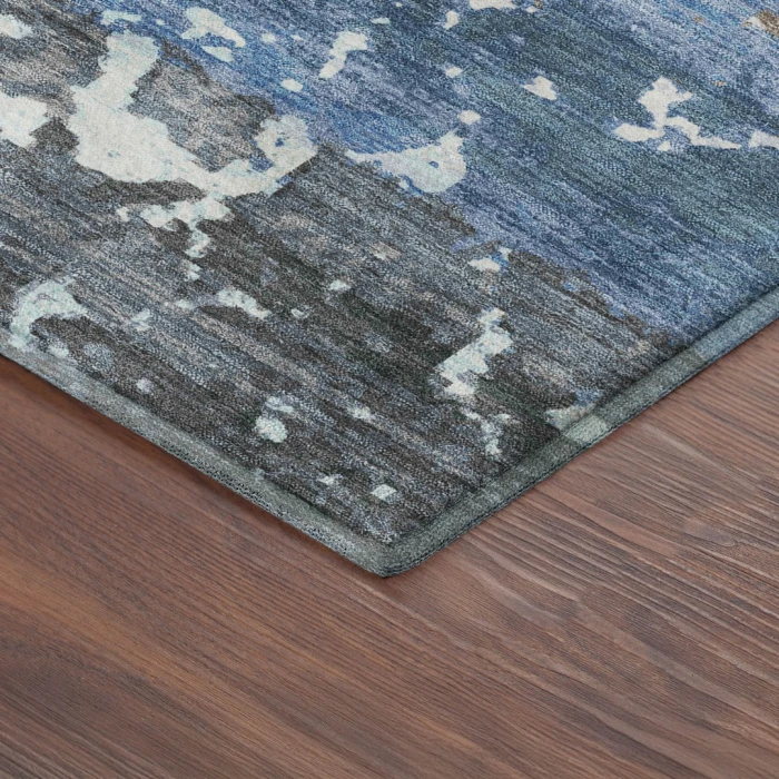 Addison Mayfield Blue AMF2398 - 8ft. Round Rug