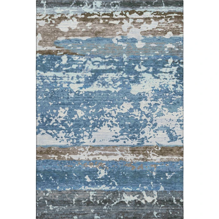 Addison Mayfield Blue AMF2398 - 8ft. Round Rug