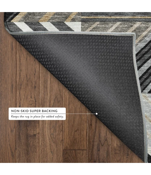 Addison Mayfield Black AMF2399 - 8ft. Round Rug