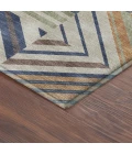 Addison Mayfield Orange AMF2399 - 8ft. Round Rug