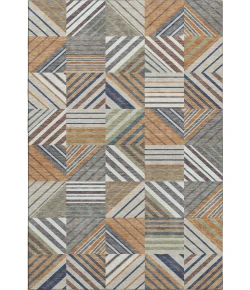 Addison Mayfield Orange AMF2399 - 8ft. Round Rug