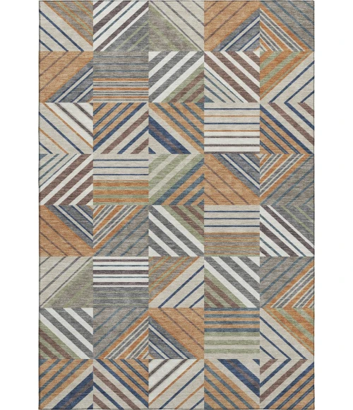Addison Mayfield Orange AMF2399 - 8ft. Round Rug