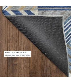 Addison Mayfield Blue AMF2399 - 8ft. Round Rug