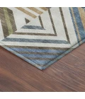 Addison Mayfield Blue AMF2399 - 8ft. Round Rug