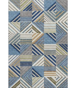Addison Mayfield Blue AMF2399 - 8ft. Round Rug
