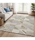Addison Mayfield Ivory AMF2399 - 8ft. Round Rug