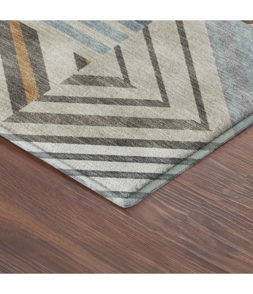 Addison Mayfield Brown AMF2399 - 8ft. Round Rug