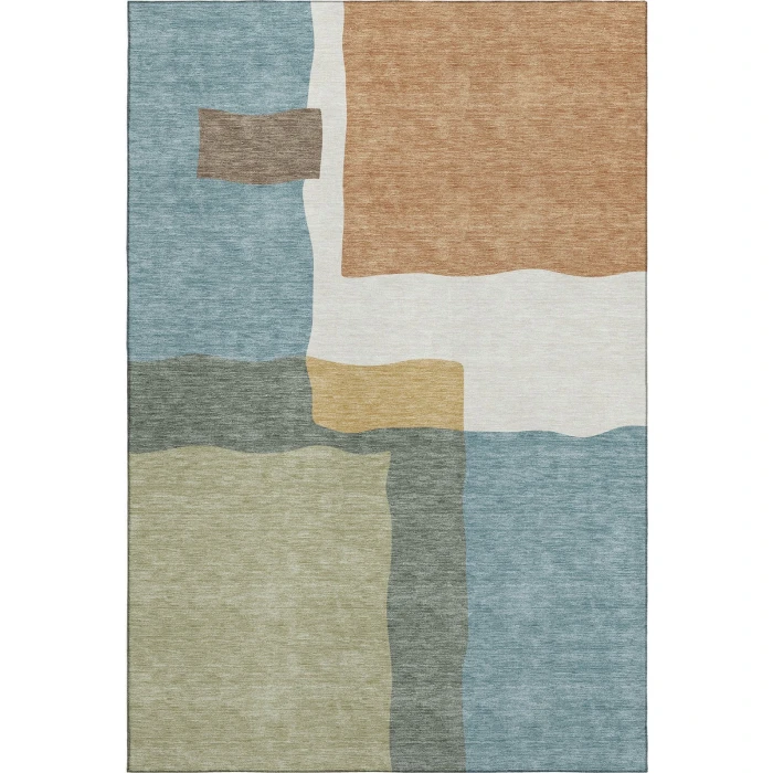 Addison Mayfield Blue AMF2400 - 8ft. Round Rug