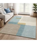 Addison Mayfield Teal AMF2400 - 8ft. Round Rug