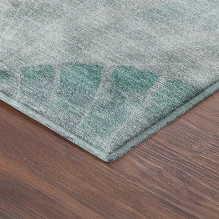 Addison Mayfield Teal AMF2401 - 8ft. Round Rug