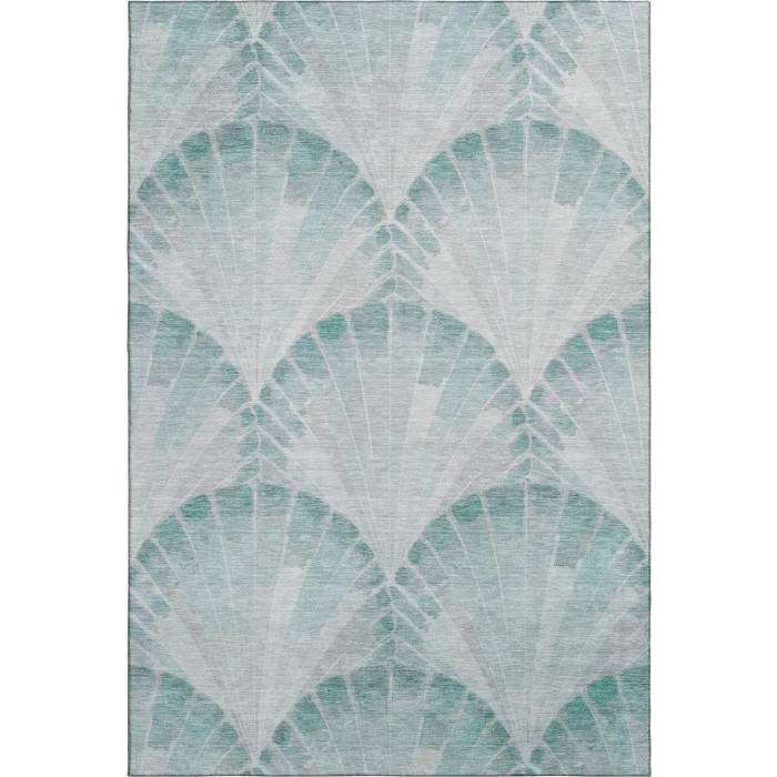 Addison Mayfield Teal AMF2401 - 8ft. Round Rug