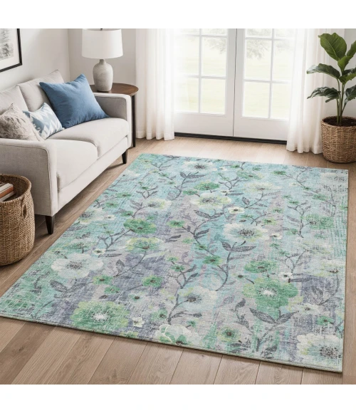 Addison Mayfield Teal AMF2403 9ft. x 12ft. Rect. Rug