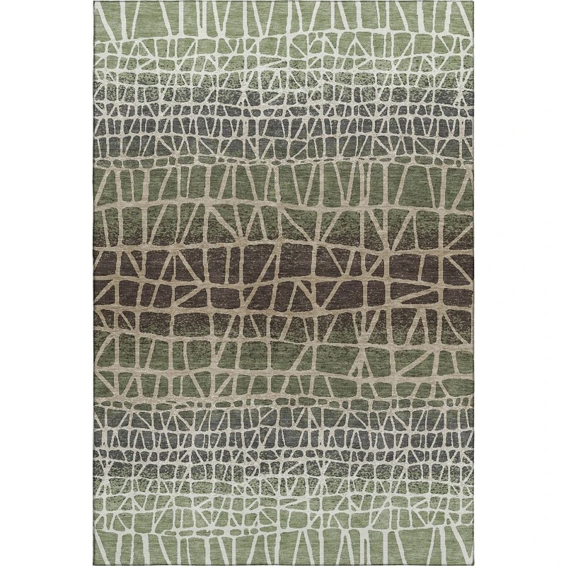 Addison Mayfield Green AMF2404 - 8ft. Round Rug