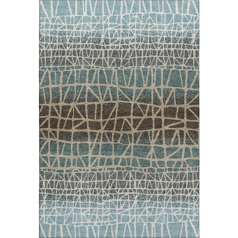 Addison Mayfield Teal AMF2404 2ft. 3in. x 7ft. 6in. Rect. Rug