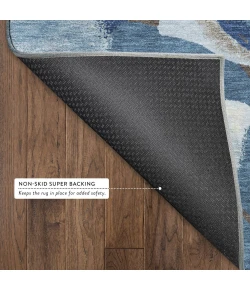 Addison Mayfield Blue AMF2405 - 8ft. Round Rug