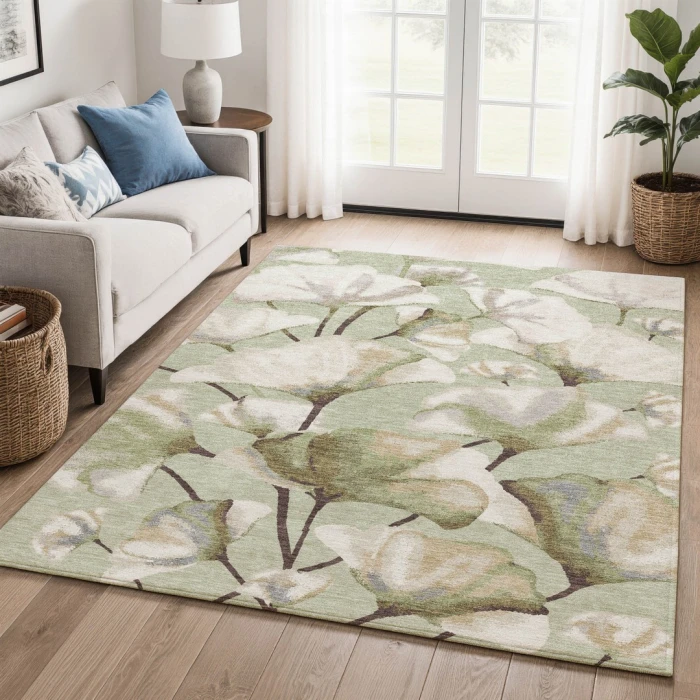 Addison Mayfield Green AMF2405 - 8ft. Round Rug