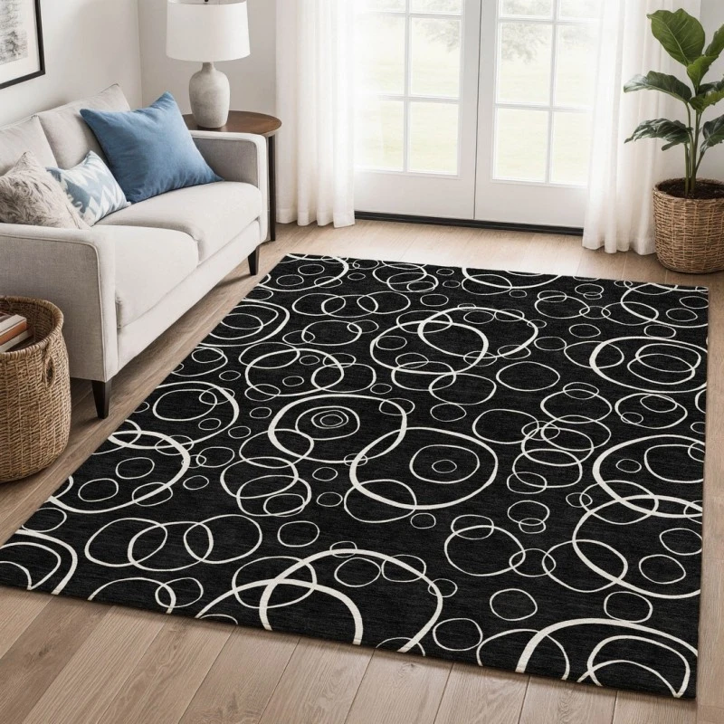 Addison Mayfield Black AMF2407 8ft. x 10ft. Rect. Rug