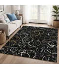 Addison Mayfield Black AMF2408 - 8ft. Round Rug