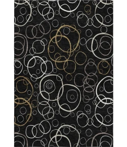 Addison Mayfield Black AMF2408 - 8ft. Round Rug