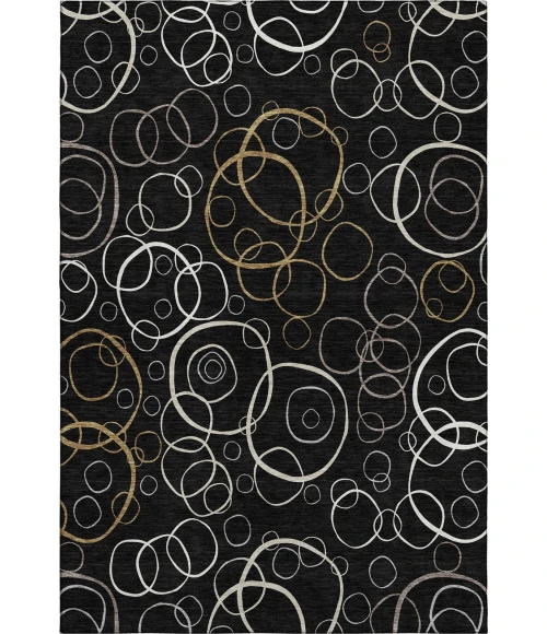 Addison Mayfield Black AMF2408 - 8ft. Round Rug