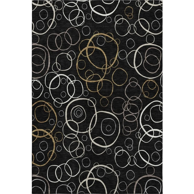 Addison Mayfield Black AMF2408 5ft. x 7ft. 6in. Rect. Rug