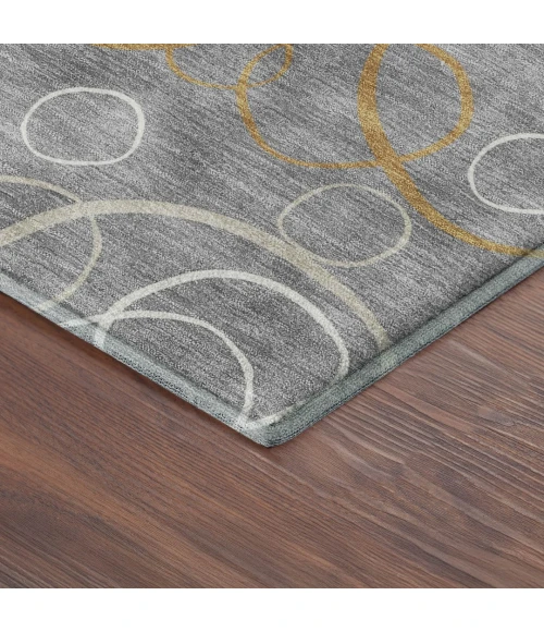 Addison Mayfield Gray AMF2408 - 8ft. Round Rug