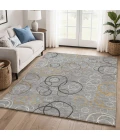 Addison Mayfield Gray AMF2408 - 8ft. Round Rug