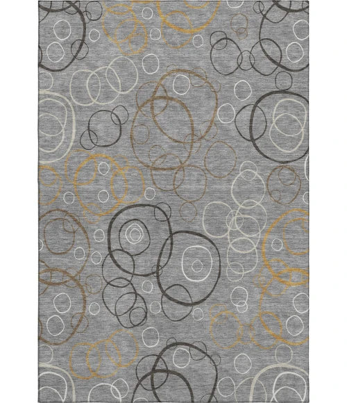 Addison Mayfield Gray AMF2408 - 8ft. Round Rug