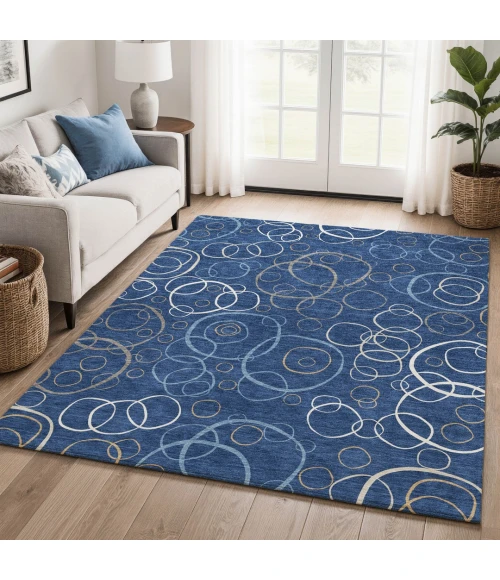 Addison Mayfield Blue AMF2408 8ft. x 10ft. Rect. Rug